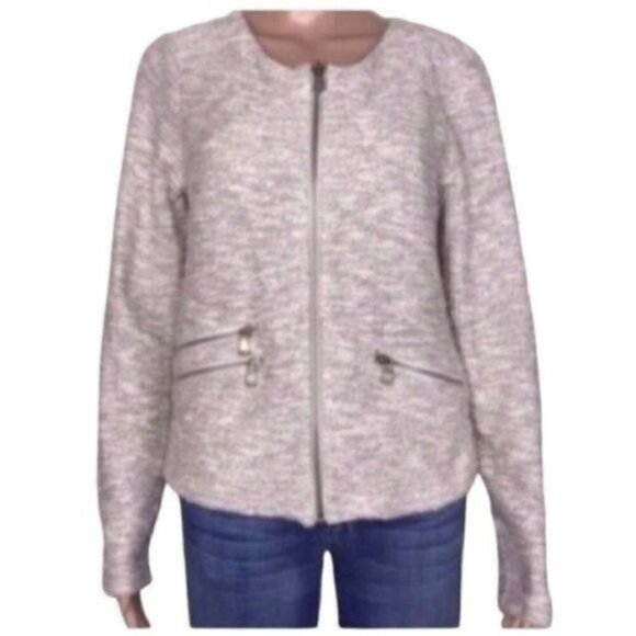 LOU & grey zip up cardigan sweater jacket size medium - Picture 1 of 8